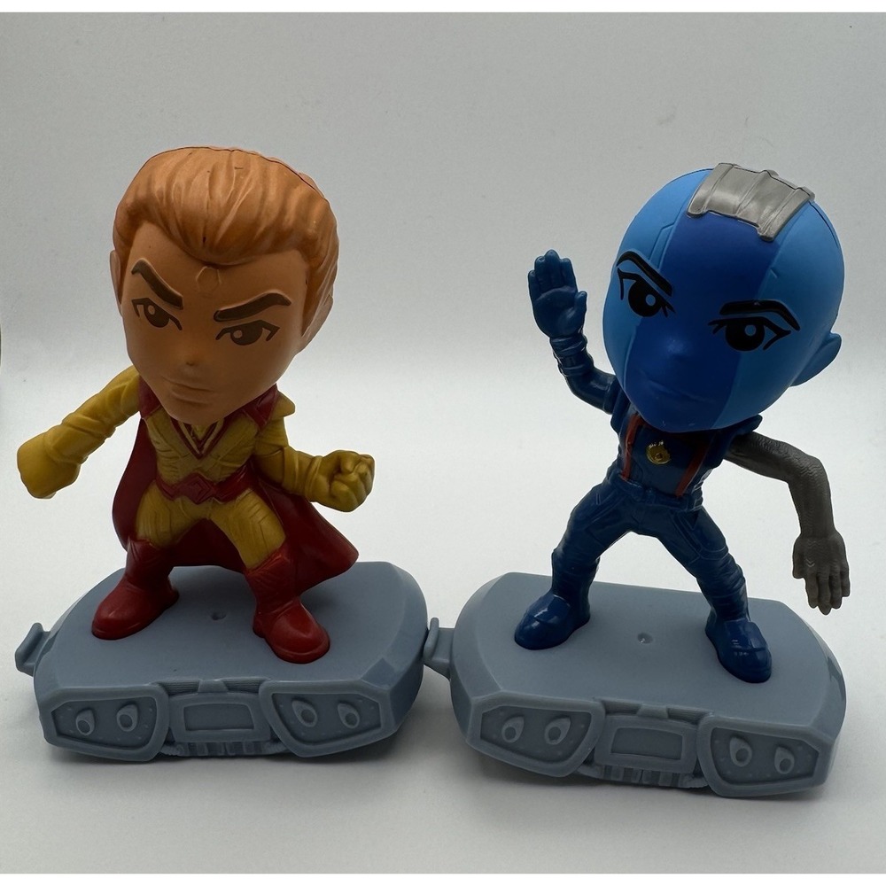 McDonald's 2023 Guardians of the Galaxy Adam Warlock & Nebula Toy Lot Figures